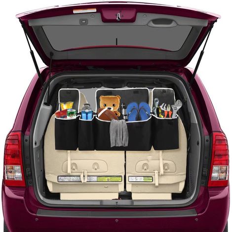 GARRYFIZH Organisateur de coffre de voiture et support de rangement pour SUV et camions (1/5)