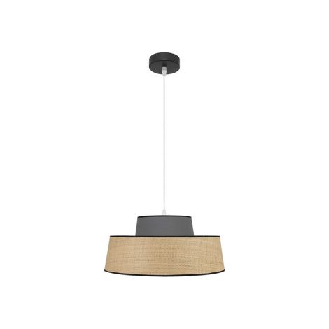 FABRILAMP Natürliche/graue Hängeleuchte Modell Jia 1lit Dimmbar