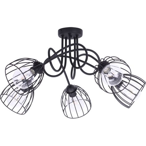 Lámpara de techo colgante de alambre estilo LOFT Edison