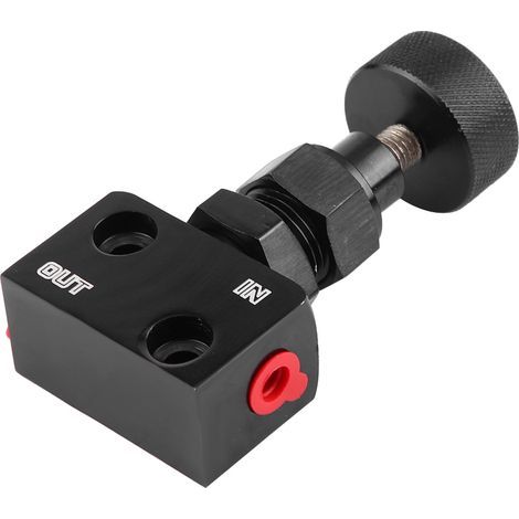 Vanne de dosage de frein Universal Motorsport Valve d'arrêt de frein Régulateur de pression Noir (1/5)
