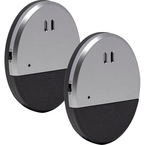 2pcs Alarme de Porte et Fenêtre 130 DB avec Capteur de Vibration Détecteurs d'Alarme Sirène d'Alarme Anti effraction Système de Sécurité Domestique Aucun Câblage Nécessaire   Noir argenté