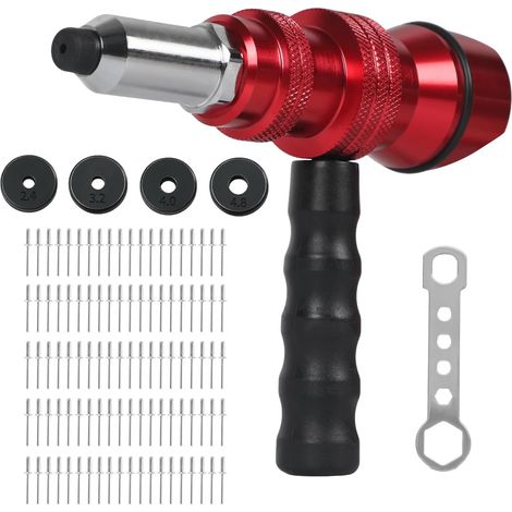 Libraton Pince à riveter pour visseuse sans fil, kit avec 100 et (1/5)
