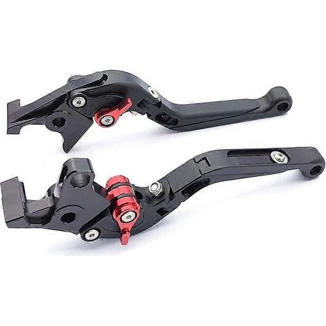Pour les anciennes Kawasaki ZX7R ZX7RR, klaxon de frein modifié, guidon en alliage d'aluminium, poignée d'embrayage hydraulique (entièrement noir) (1/3)