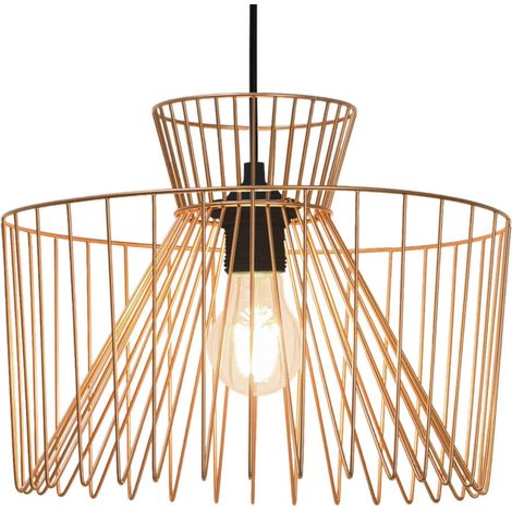 Suspension d'intérieur Glascow 120cm réglable métal doré compatible LED (1/4)