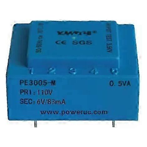 Transformateur encapsulé PE3005-M Power 05VA 220V / 6V/75V/9V/12V/15V/18V/24V pour montage sur circuit imprimé avec isolation (1/4)