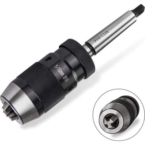YMYNY Mandrin de perçage auto-serrant, 1 pièce 1-16 mm B16 Mandrin de perçage auto-serrant pour perceuse rotative (1/5)
