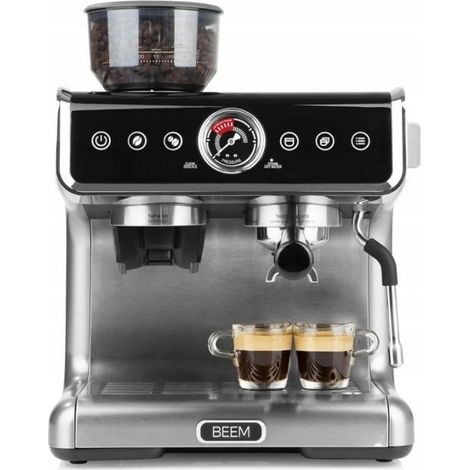 BEEM Grind Professional Kaffeemaschine mit Mahlwerk und Milchaufschäumer