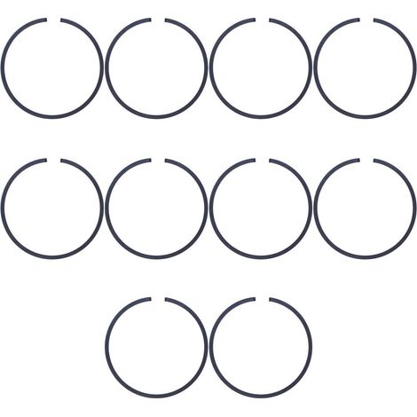 10 segments de piston de 48 mm x 1,5 mm pour Husqvarna 61 261 262 365 265RX 165RX pour pièces de tronçonneuse Jonsered 2065 2165 (1/5)