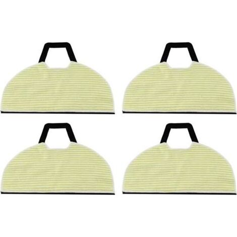 Lot de 4 serpillères lavables et réutilisables en microfibre pour aspirateur robot RV2610WA AV2610WA RV2620WD RV2610WFUS RV2410WD