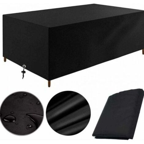 Housse Salon de Jardin 213X132X74CM Protection Bache Table de Jardin Mobilier Extérieur Imperméable Coupe-Vent Anti-UV Résistant (1/4)