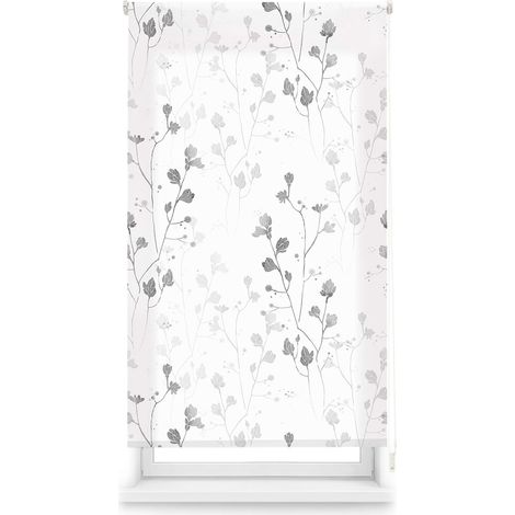 Blindecor Fiori Tenda avvolgibile traslucida con stampa digitale modello Bloom 90 x 180 cm (larghezza per altezza), dimensioni del tessuto, 87 x 175 cm tende per finestre (1/5)