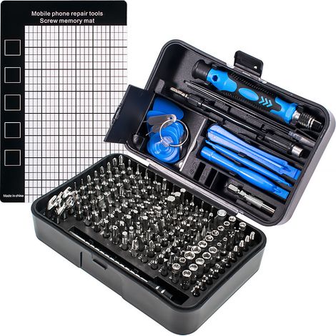 Kit Tournevis 170 en 1 Acier Chrome Vanadium CRV pour Réparation PC Électronique Télécommunications Outils Précision-Alovez-WCY (1/3)