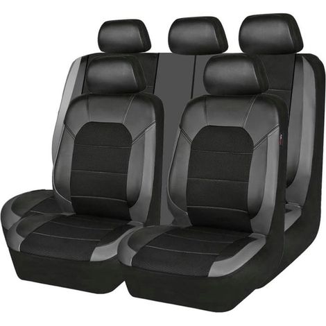 Housses de siège auto universelles pour Renault Scenic 3 Megane Sport Megane 2 Megane 3 Megane Accessoires de voiture Gris