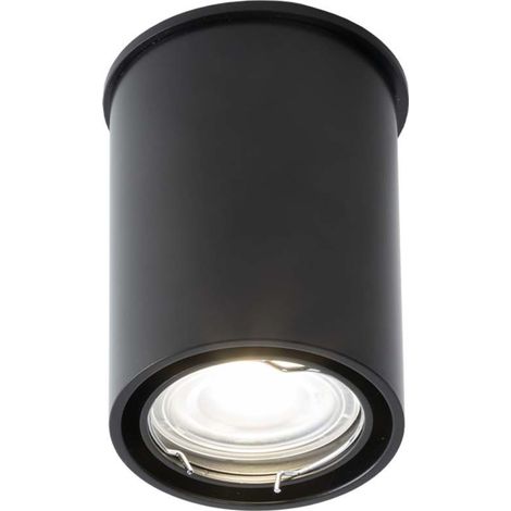 Spot soffitto nero tondo orientabile GU10 10W Osaka Shilo (1/2)