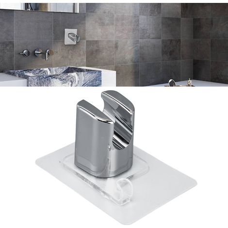 Soporte para cabezal de ducha – Soporte adhesivo sin clavos para cabezales de ducha de bidé – ABS transparente, fácil instalación en el baño (1/5)