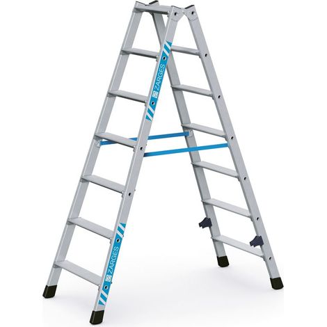 ZARGES Nova B - Stufen-Stehleiter 2 x 7 Stufen (1/4)