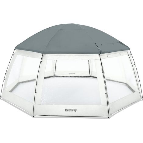 Bestway 58612 Domo para piscina gris 6x6x2,95 m