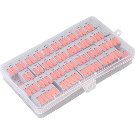 60-teiliges Sortiment an Schnellverbindern für Klemmen (0,5–6 mm², 450 V, 40 A) (1/5)