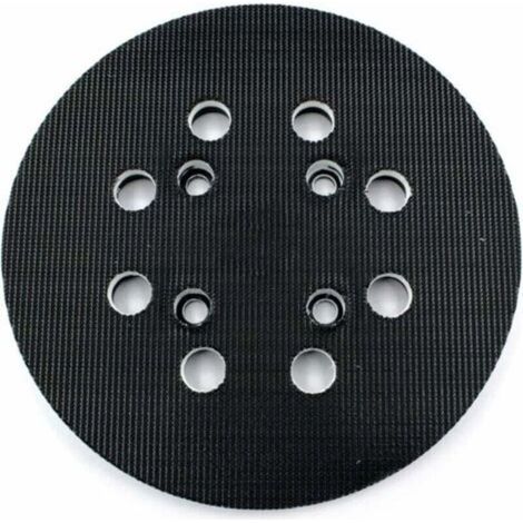Plateau de ponçage 125 mm – Dureté moyenne – Compatible ponceuses Bosch PEX 300/400 AE et Advanced Orbit 18 – 8 trous pour aspiration