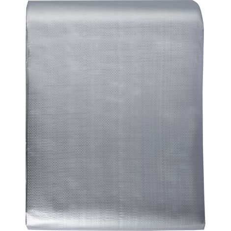 VEVOR Telo Impermeabile 10 Mil 609,6 x 914,4cm, Telo di Copertura in Plastica Impermeabile, Telo Multiuso per Esterno Occhielli Bordi Rinforzati per Camion, Camper, Barca, Campeggio (Argento/Marrone)