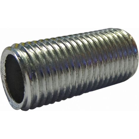 Tubulure acier longueur 20 mm, pas 10x1 (2 pièces)