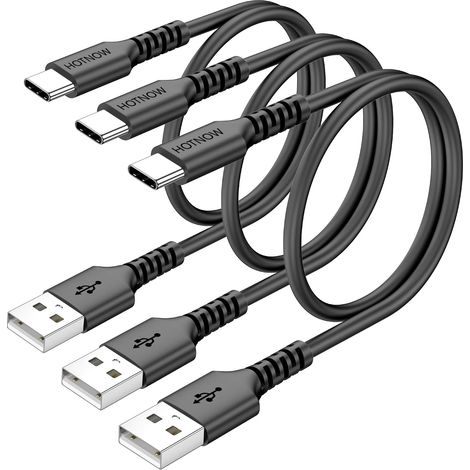 Câble USB vers USB C 50cm Lot de 3, Cable USB C Charge Rapide 3A (1/5)