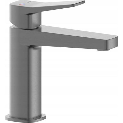 Grifo lavabo kfa Malaga gris metal gun latón (1/2)
