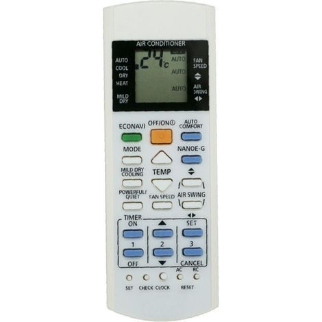 Convient à la télécommande du climatiseur Panasonic A75C3300 3208 3706 3708 3883 3935 (1/4)