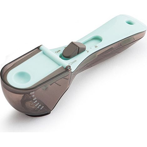 Cuillère doseuse en plastique résistante à la chaleur avec échelle ajustable - Ustensile de cuisine multifonction (1/5)