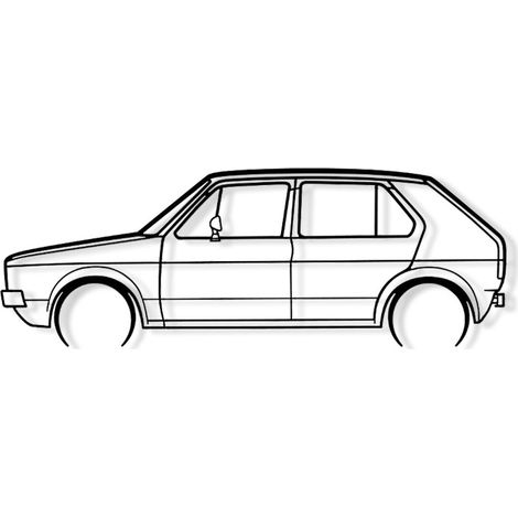 SHAPE PARIS - GOLF MK1 1976 DETAILLIERT - Wanddekoration - M