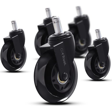 Gel Roulette pour Chaise de Gaming, Noir, 5 Pcs (1/5)