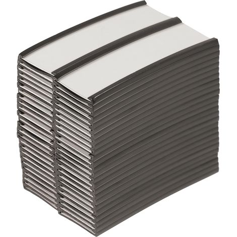 Porte-étiquettes magnétiques en caoutchouc et papier, lot de 50 (1/5)