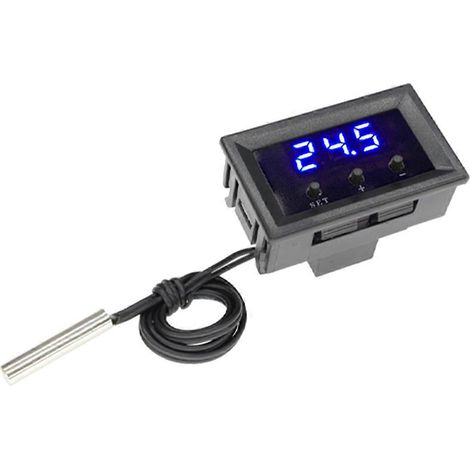 W1209 Thermostat numérique 12 V CC, régulateur de température, thermorégulateur, incubateur, module de commutation avec capteur NTC A (1/5)