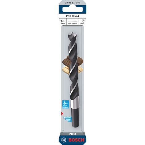 Bosch PRO Holzspiralbohrer Wood, 13x110x151 mm