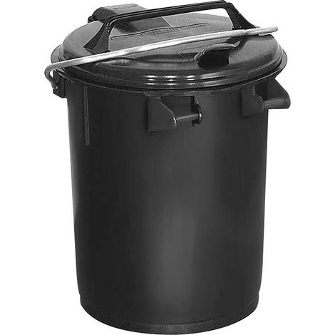 BRB Rundmülltonne, 35 Liter, anthrazitgrau, Höhe 535 mm, Ø unten/oben 305/387 mm