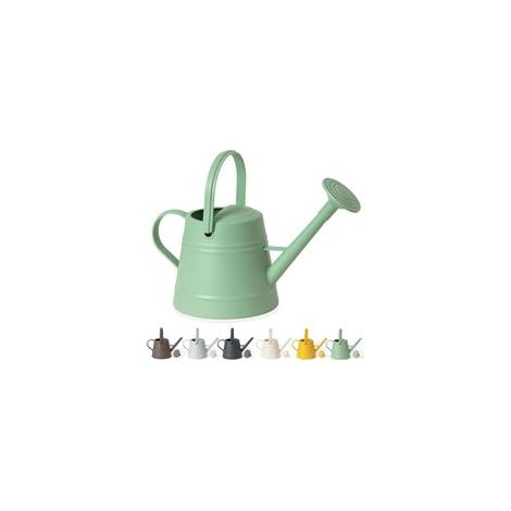 Gießkanne (3,8 Liter), geeignet zum Gießen von Zimmer- und Gartenpflanzen, mit ergonomischem und leicht zu transportierendem Griff (Grün) - Crezuo