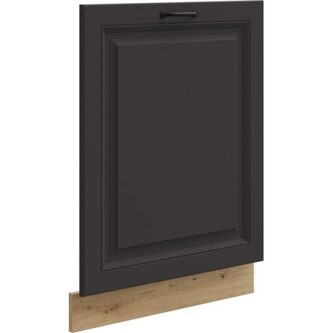 Frontblende für vollintegrierten Geschirrspüler 60 cm Stilo Grau + Eiche Artisan (1/2)