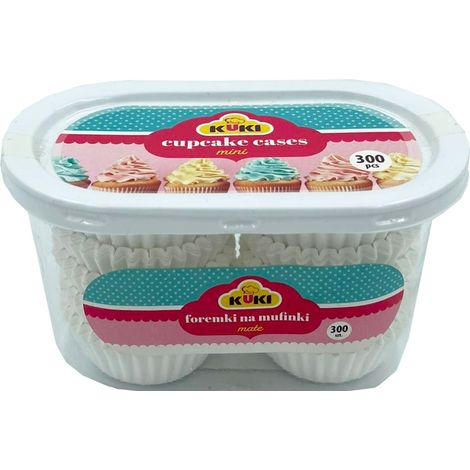 Moldes para muffins KUKI, 1 paquete, 300 unidades (mini)