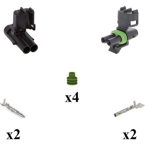 Kit connettore serie weather pack maschio femmina 2vie