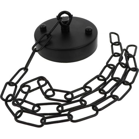 Ensemble de ventouse et chaîne pour plafonnier, décoration de chambre à coucher-100X10X2.2CM-Black