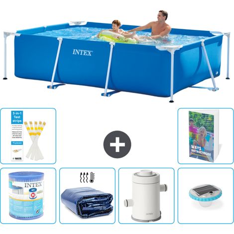 Intex Piscina con estructura Rectangular - 260x160x65 cm - 7-piezas  S101