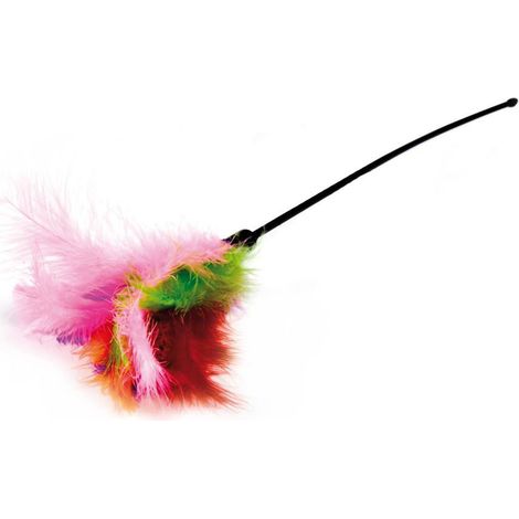 Giochi stuzzicagatto con piume 55 cm