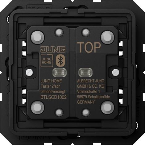JUNG HOME Taster, batterieversorgt, 2fach, Serie CD/LS BT LS CD 1002 (1/5)