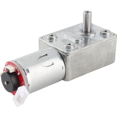 Moteur à engrenages 12 V CC, couple élevé, encodeur, réducteur autobloquant, 100 tr/min (1/5)