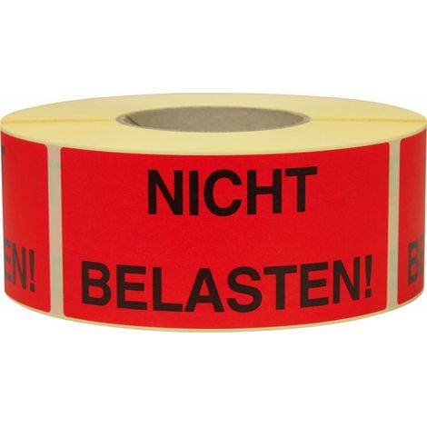 STRECKEN - Hinweis Etiketten Nicht belasten STRECKE
