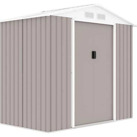 Archer Gartenhaus taupe aus verzinktem Stahl 2,71 m² (1/3)