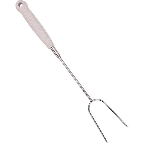 Fourchette Barbecue - Acier Inoxydable - 24 Cm - Pour Viande Grillée Fruits Desserts - Extérieur Jardin Pique-Nique - Lot De 6 (1/5)