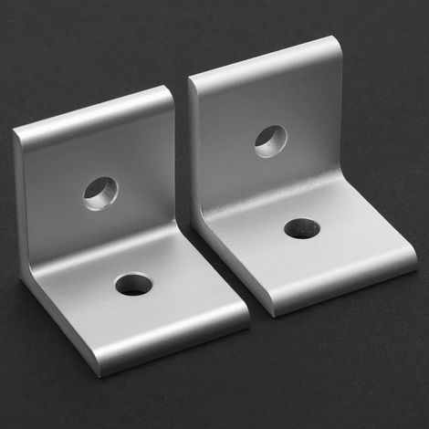 4 pièces Connecteur d'angle en aluminium pour profilé 4545 blanc - Joint de fixation (1/5)