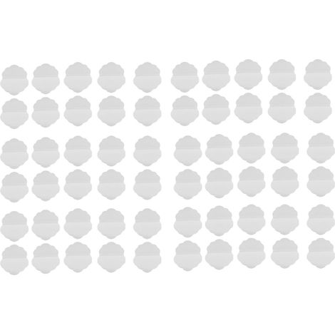 Lot de 60 protections anti-transpiration en forme de quinconce, coussinets jetables pour aisselles absorbant la sueur (1/5)