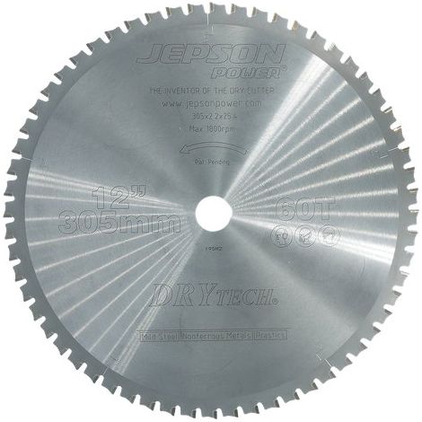 HM-Sägeblatt Drytech® Ø 305 mm / 60Z für Stahl, NE-Metalle und Verbundstoffe Jepson
